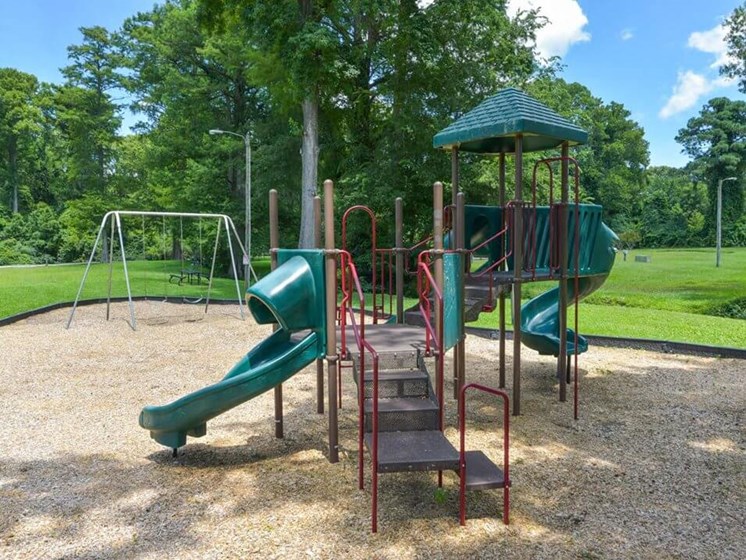 Outdoor playground at Forest Hills apartments